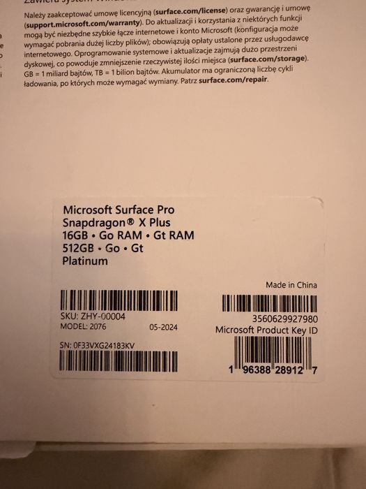 Laptop tableta Microsoft Surface Pro 12 16gb 512ssd