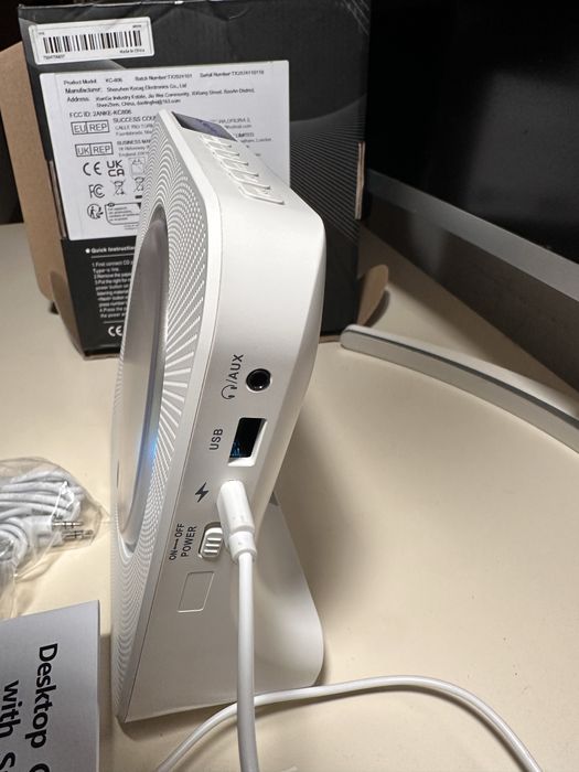 Mini cd player bluetooth radio aux nou