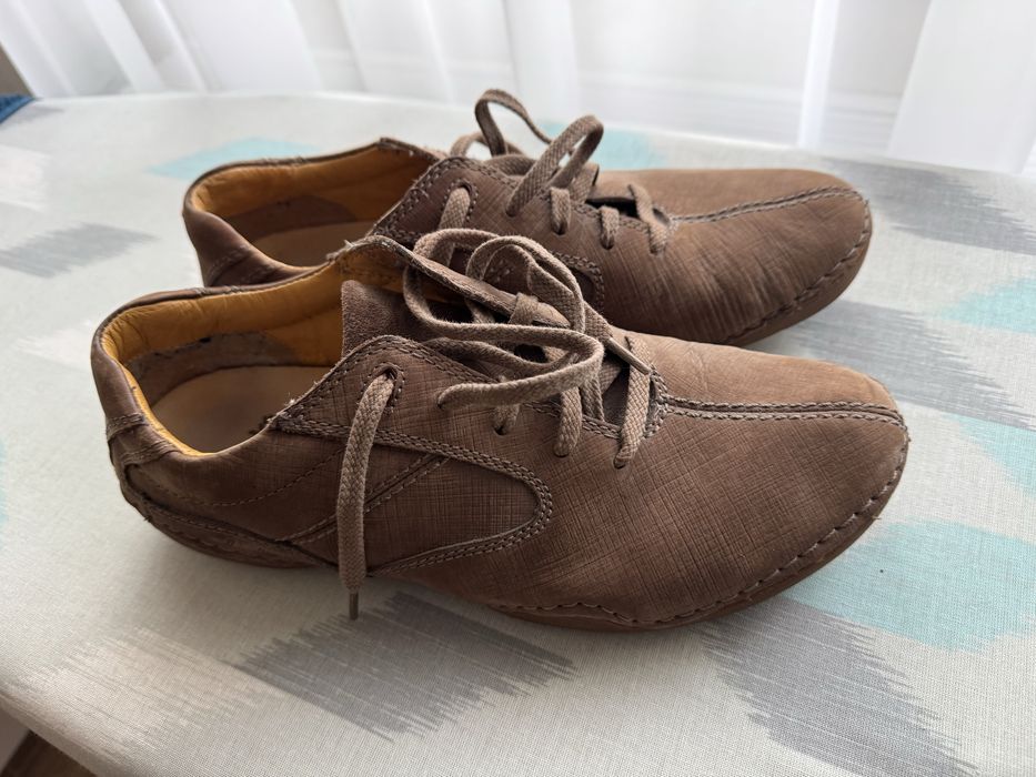 Оригинални мъжки кожени обувки Clarks