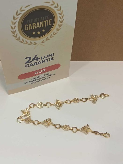 (AG41) Bratara aur, 14k b51634.6 Certificat de garantie