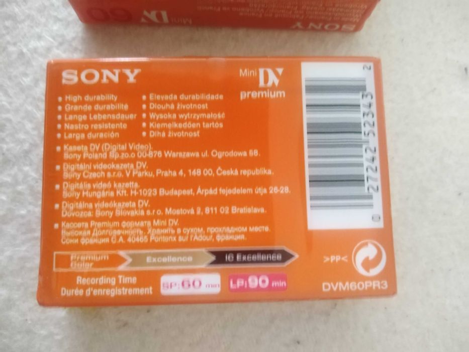 Casete audio si video VSH,  8 mm si miniDV , Sony, Fuji, TDK, noi