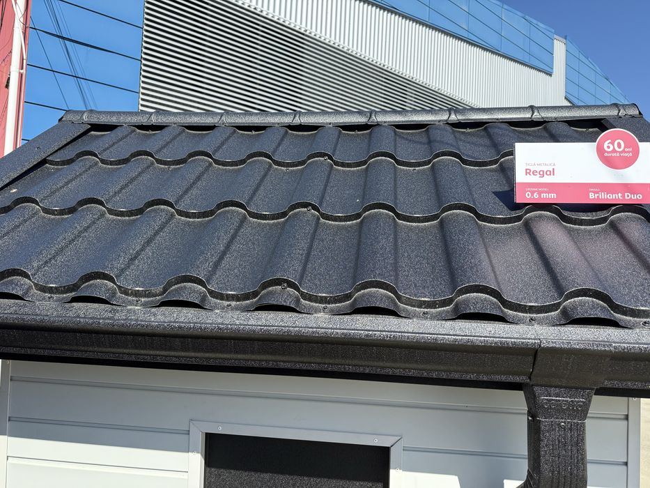 Tablă tip Țiglă Metalică Regal pentru Acoperiș RAL 7016 gri antracit