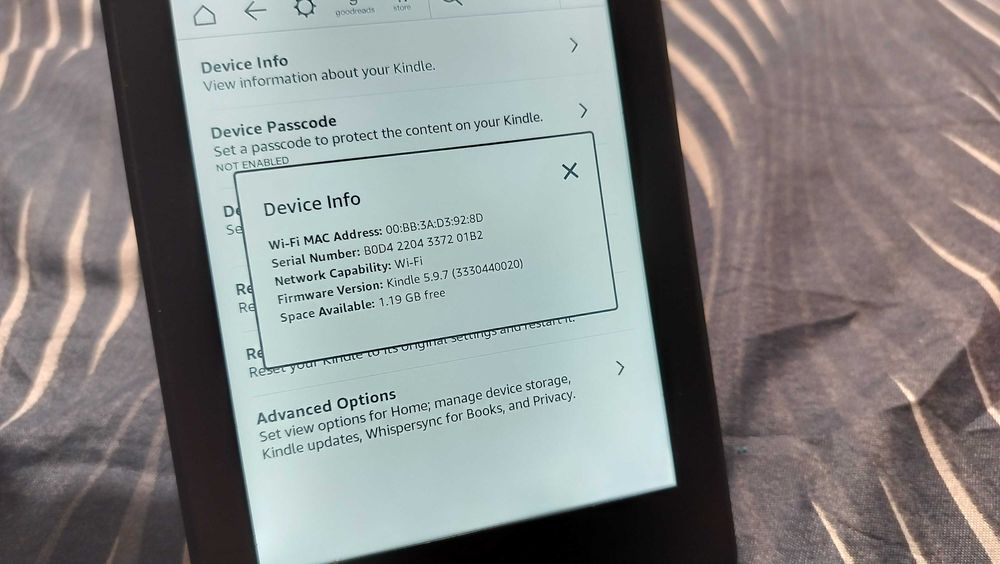 Amazon Kindle Paperwhite 7th Gen DP75SDI 6" Wi-Fi Black eBook Reader