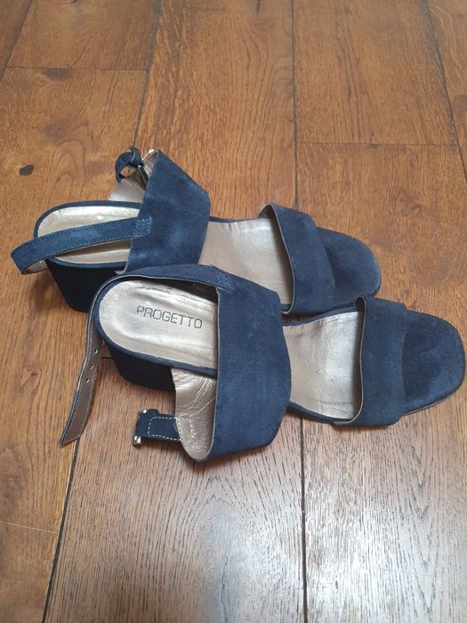 Sandale dama piele naturala bleumarin nr38