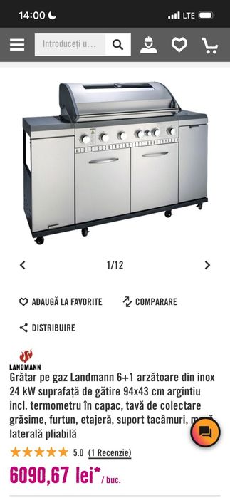 Gratar landmann cu 7 focuri