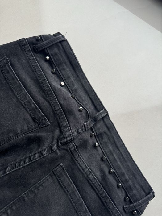 Pantaloni de blug negrii cu tinte