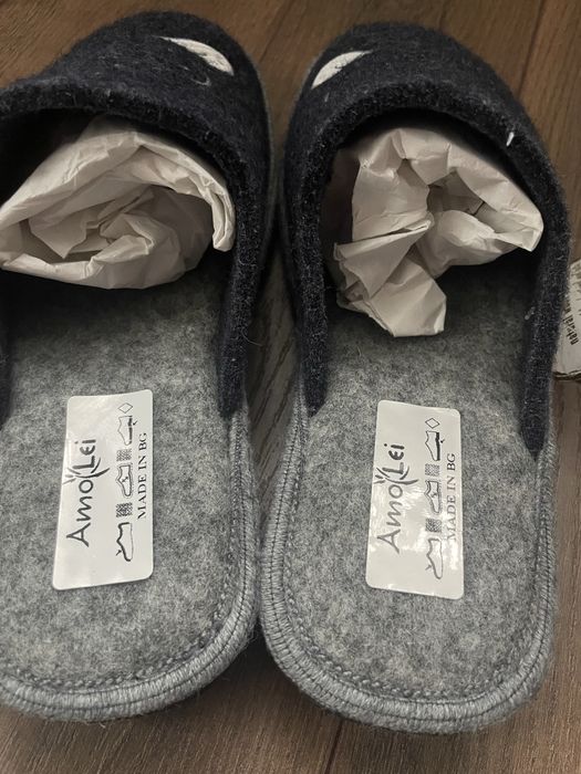 Нови дамски пантофи вълна