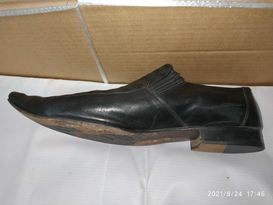 Туфли натуральная кожа, ручной работы - Италия. Большемерки 45-46.