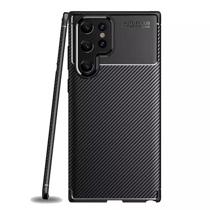 Samsung S21/S22/S23/S24/S25/S26 Plus ULTRA Husa Safe Carbon Black Sili