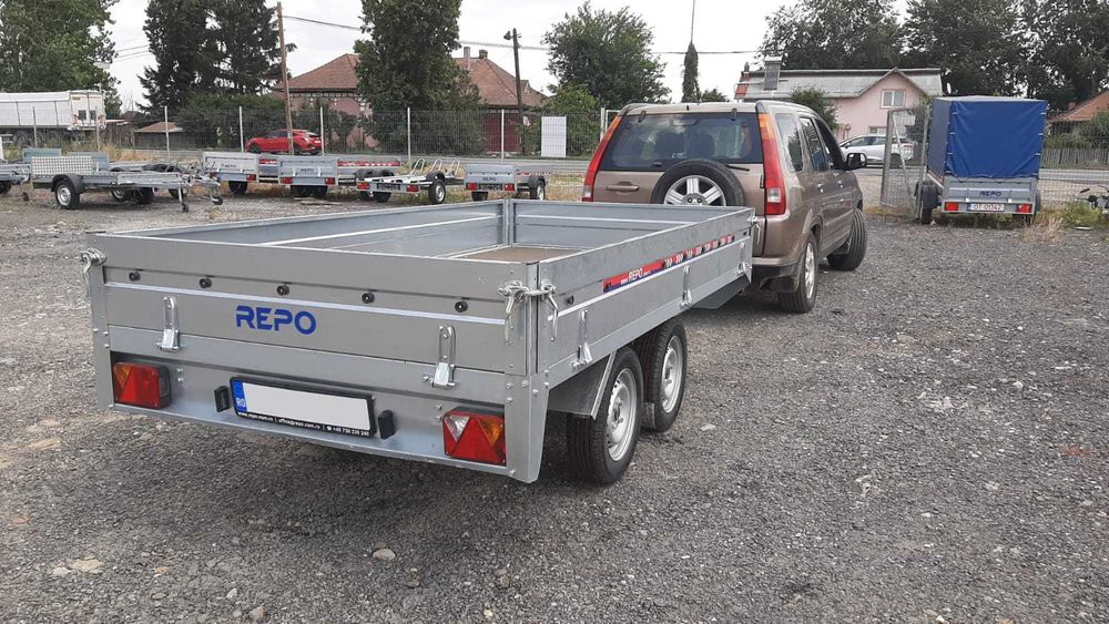 Remorca REPO noua CARGO 750 kg obloane detasabile apicola carte RAR