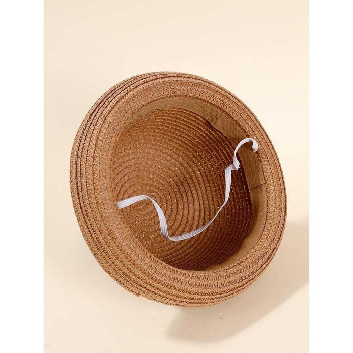 Palarie vara baieti, paie, accesorizata, haioasa, Model Dino