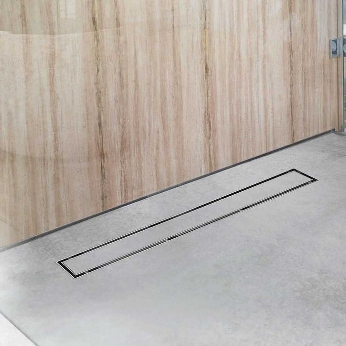 Rigola dus faiantabila inox 2in1 - 40/ 50/ 60/ 70/ 80/ 90/ 100/ 120cm