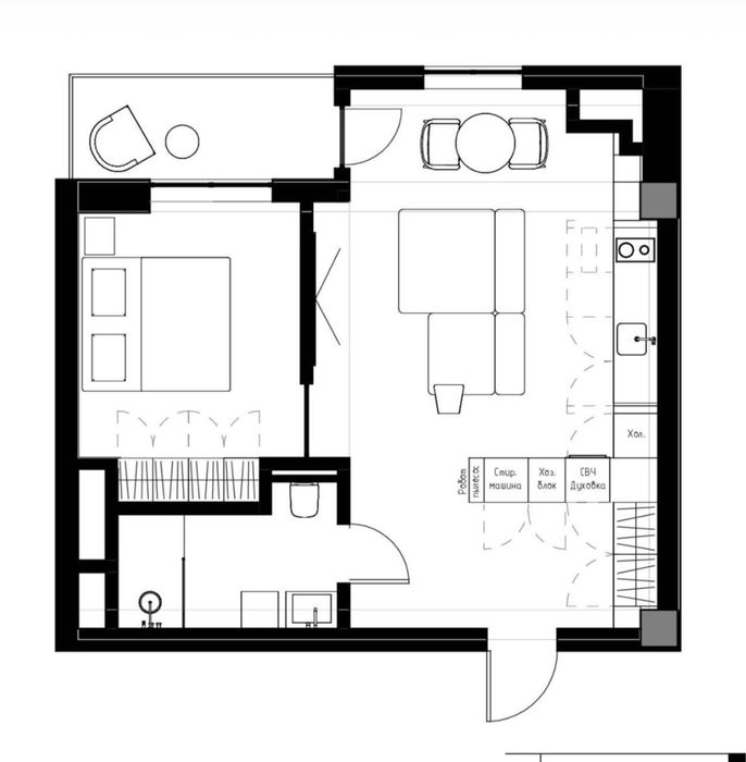 Квартира ЖК Kislorod 2/16/16 49,52 м2