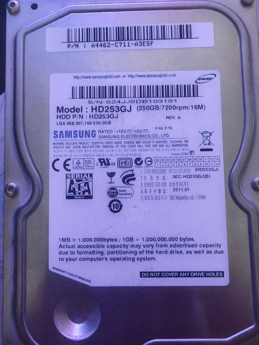 Жесткий диски hdd 5 шт