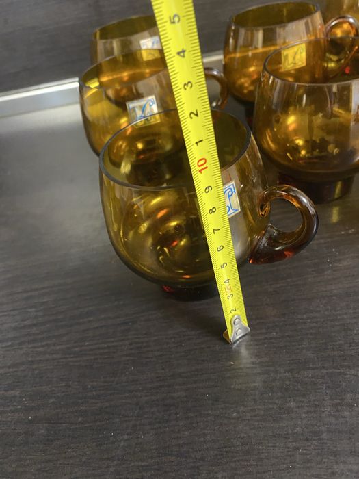 Стъклени чаши от соца 8 бр.