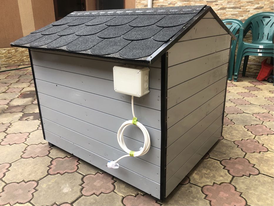 Cusca pentru caine izolata, cu incalzire in pardoseala - cu termostat