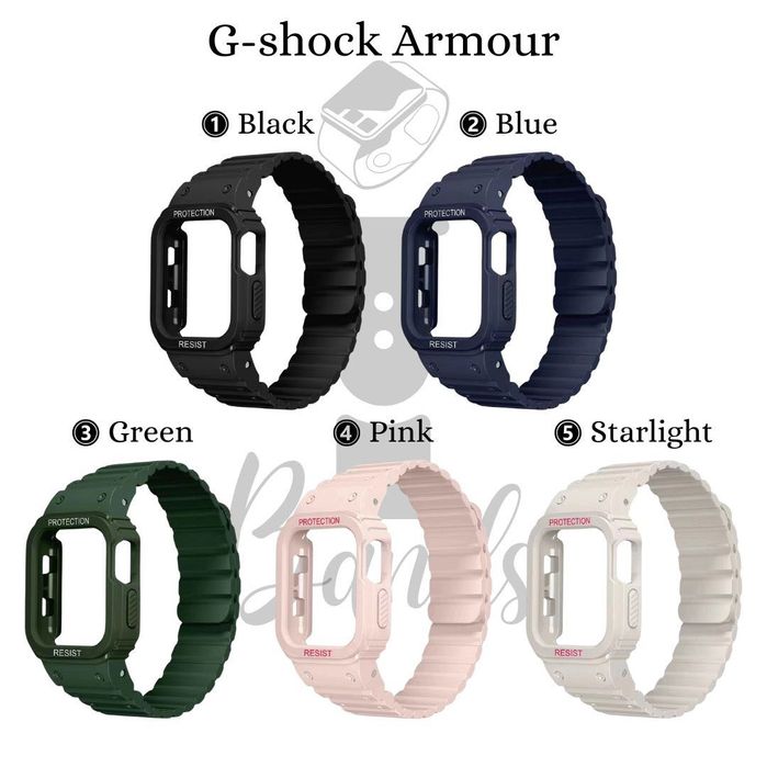 Удароустойчиво калъфче с каишка за Apple Watch ULTRA/SE/9/8/7/6/5/4