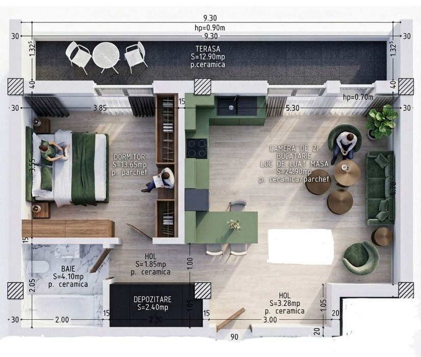 Apartament ,  bloc nou , etaj 1 !