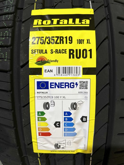 Нови летни гуми ROTALLA SETULA S-RACE RU01 275/35R19 100Y XL НОВ DOT