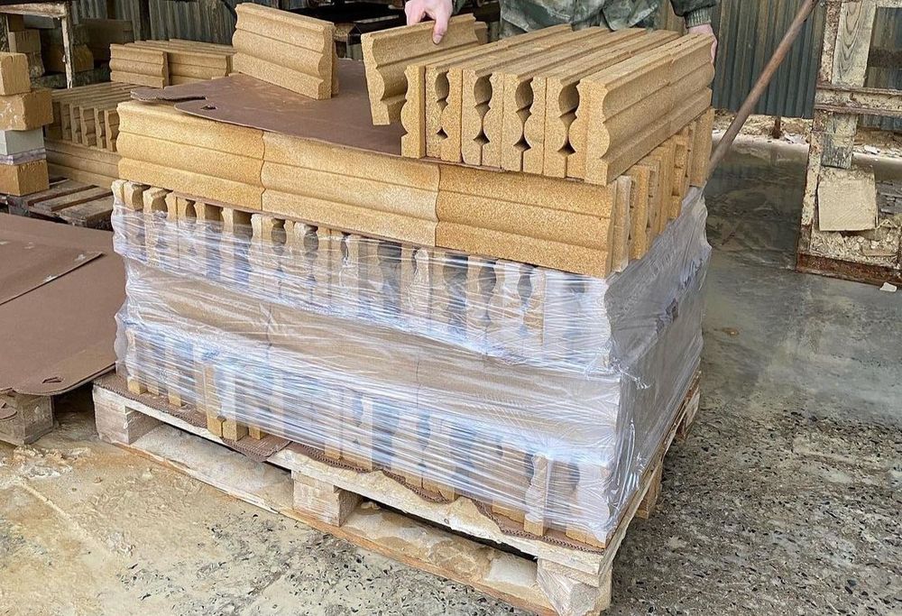 Установка травертин аглай гранит