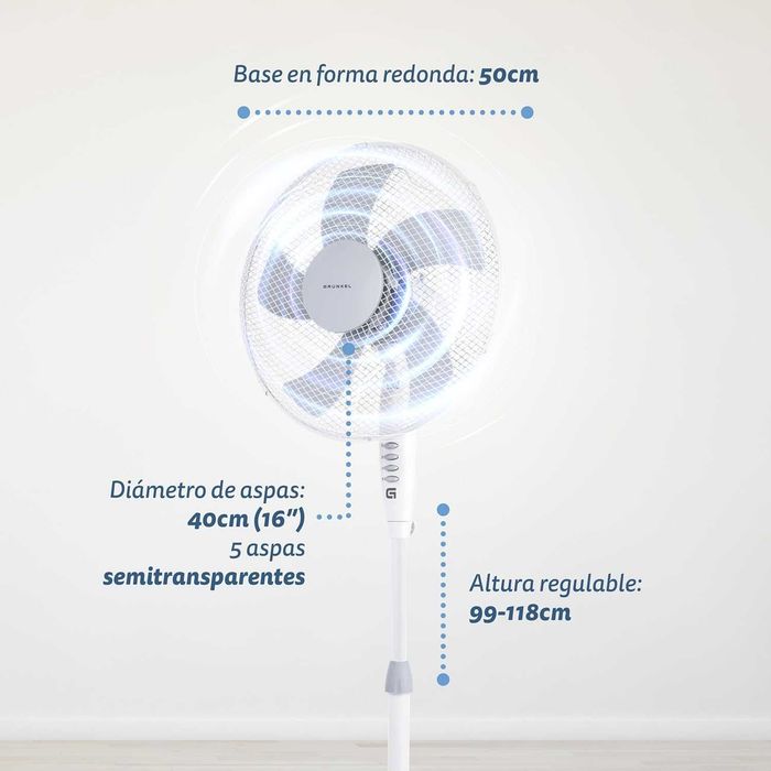 Вентилатор Grunkel FAN-165X 50 W, 3 скорости