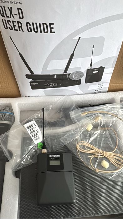 Shure qlxd full set beta 58 - lumina dynacord xa vl fbt