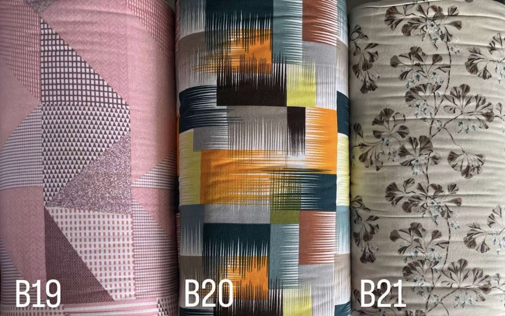 Бархет щампа и едноцветен за спално бельо,чаршафи, калъфки,100 % памук