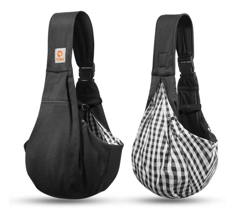 TOMKAS Small Dog Carrier Sling (Black)- чанта за малки кучета/котки