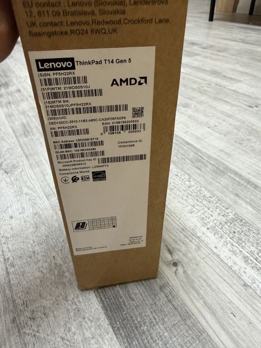 Lenovo ThinkPad T14 Gen5 AMD Ryzen 5 PRO 8540U