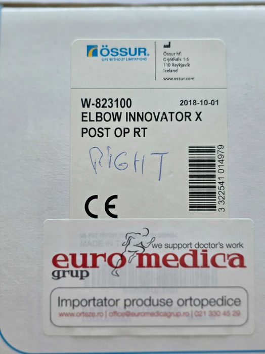 Orteză mobilă pentru articulatia cotului drept | Post-Operator Össur