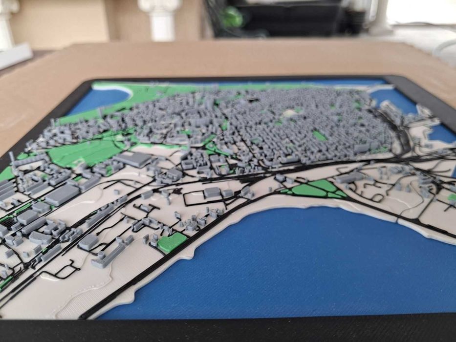 3D карта на Бургас