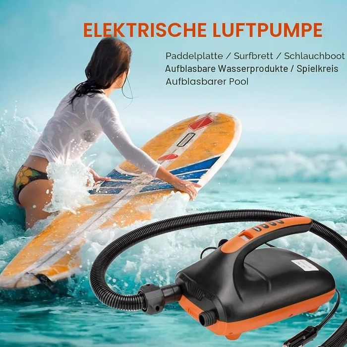 Електрическа SUP помпа Ruitx 20 PSI, 12V, двустепенна с LCD дисплей