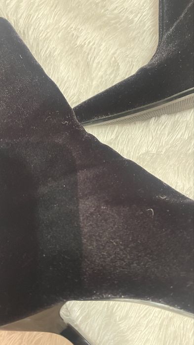 Продам ботильоны бархат zara