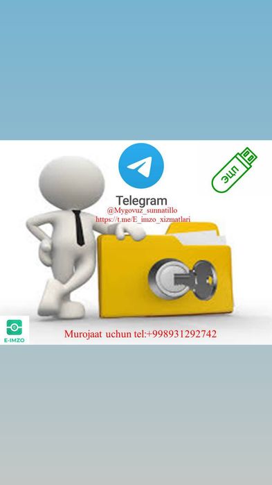 Onlayn elektron raqamli imzo olib beraman.