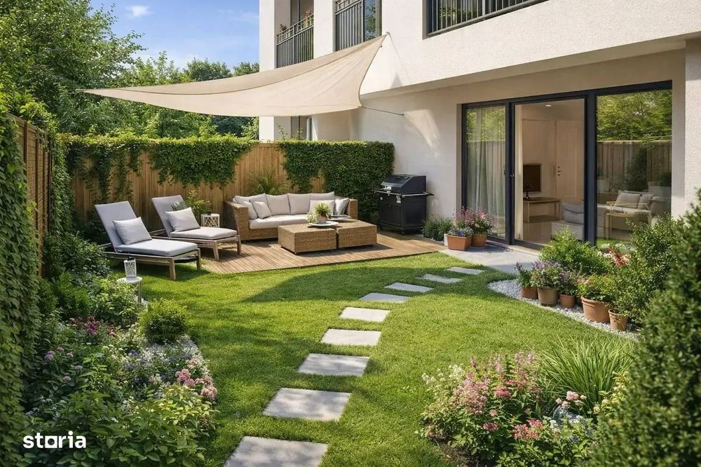 Apartament 2 camere decomandat cu grădina –metrou Nicolae Teclu