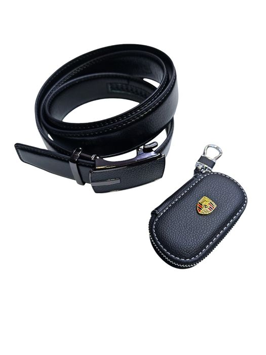 Естествена кожа ключодържател за volvo, bmv MPower Sline Porsche и др.