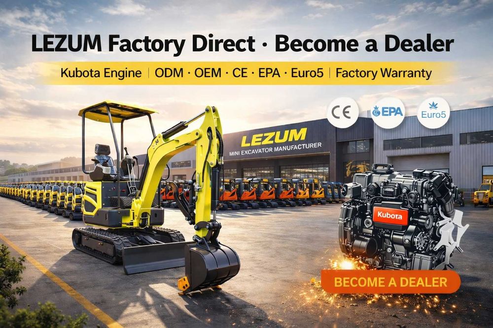 LEZUM NK18 Mini excavator de vânzare, direct din fabrică din China.