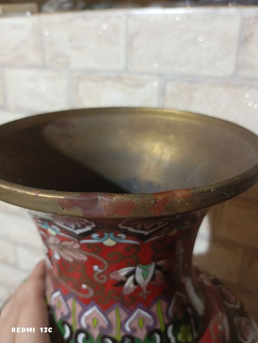 Старинна ваза клоазоне!