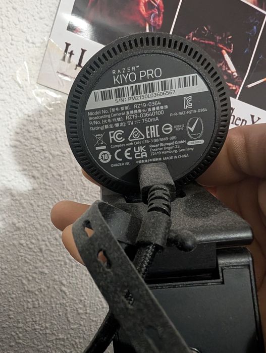 Cameră Web Streaming Razer Kiyo Pro 1080p 60FPS (Wide Angle)