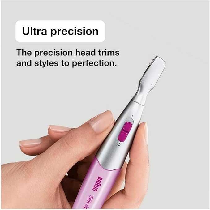 Прецизен тример Braun Silk-Epil FG1100, розов, за бикини линия