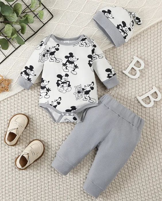 Ромпъри с цип за бебе 0-3 и 1-3 м