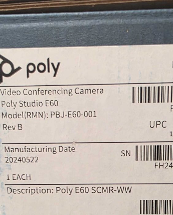HP POLY Studio E60 Smart,Produs nou - KLI Amanet