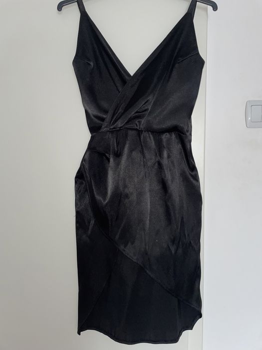 Rochie din satin, eleganta, facuta la comanda