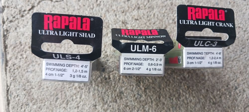Rapala Ultra Light Minnow  / Shad / Crank