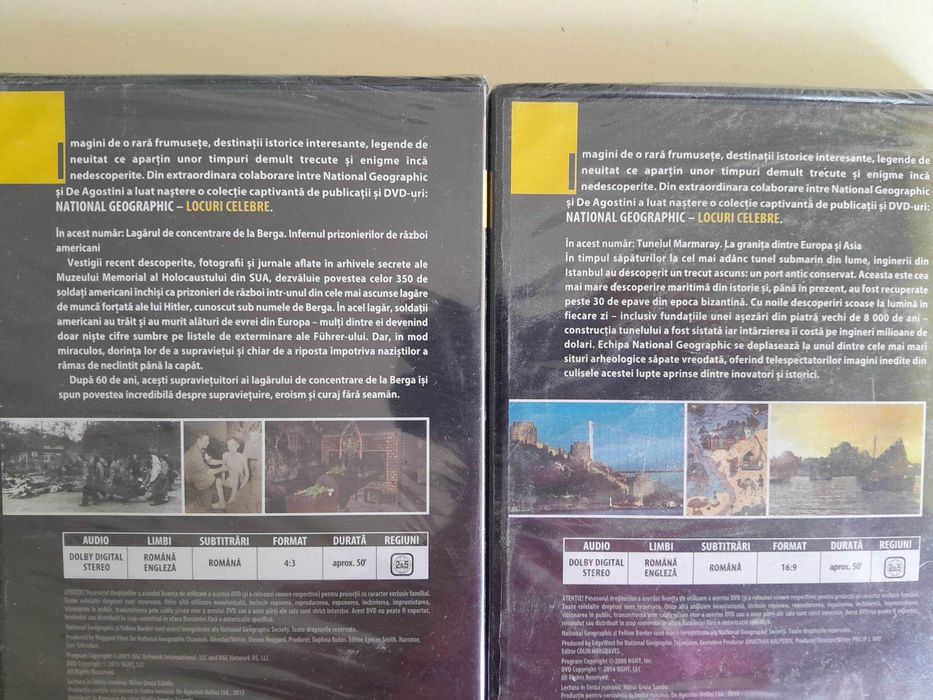 Colectie DeAgostini - seria LOCURI CELEBRE- 4 dvd