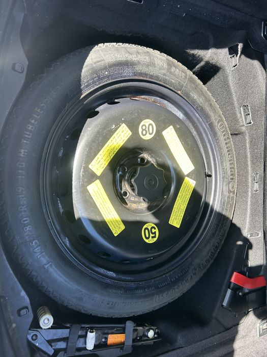Roată rezervă slim R19 cric si cheie roți Audi A8 4H