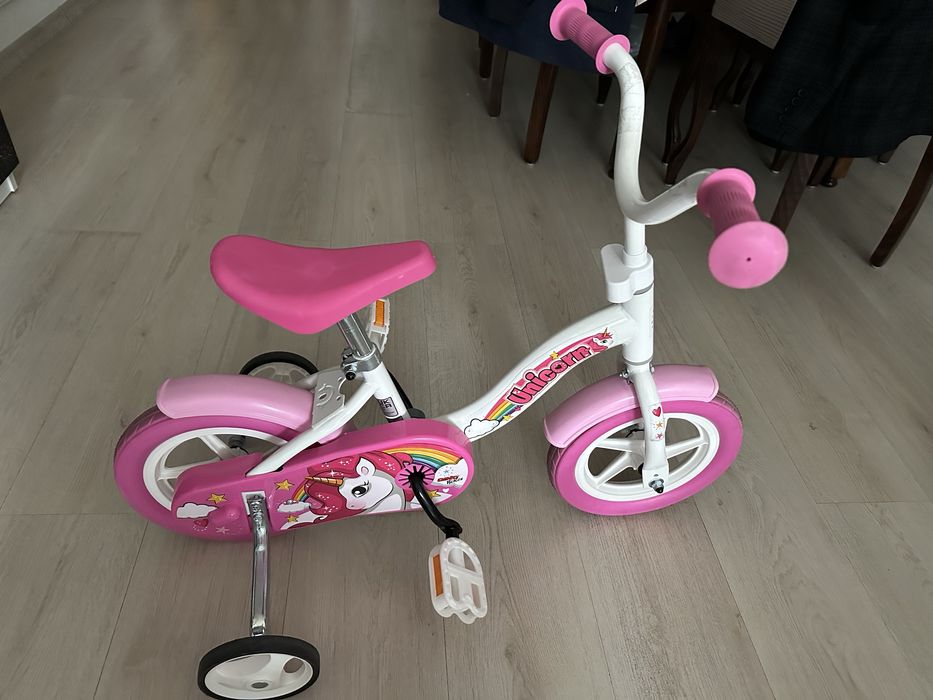 Vand bicicleta copii roz unicorn
