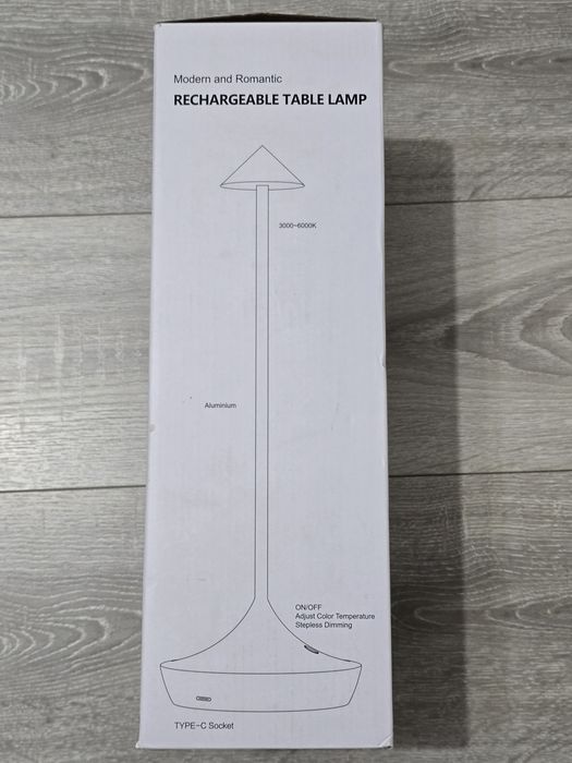 Set 2× Lampă de masă LED Hapfish fără fir, 6000mAh – Negru