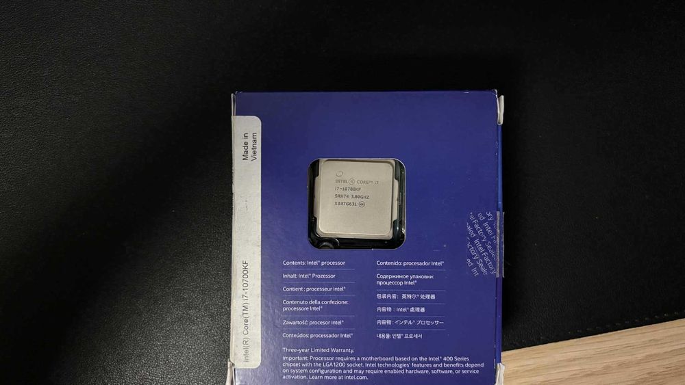 i7-10700KF Comet Lake, 3.8GHz, 16MB, Socket 1200