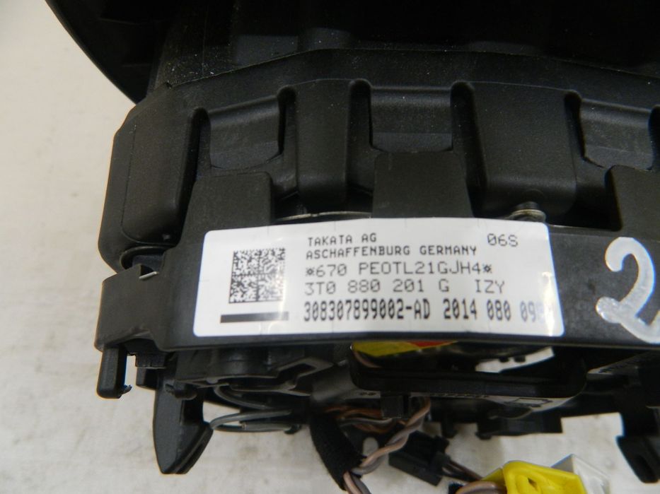 Airbag volan Skoda Octavia 3 / Rapid / Fabia 3 / Superb 2 facelift / Superb 3 / Scala, 2012, 2013, 2014, 2015, 2016, 2017, 2018, 2019, cod origine 3T0880201G.